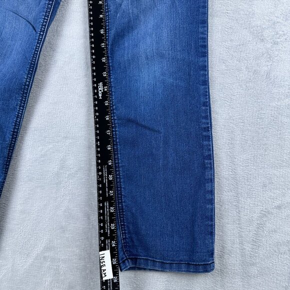 Jolt Straight Leg Jeans Womens Size 5 Embroidered Pockets Low Rise Blue - Picture 9 of 12